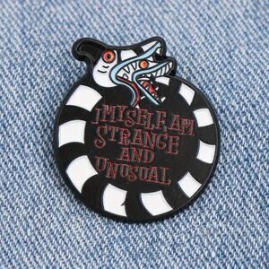 Beetlejuice Sandworm Strange and Unusual Enamel Lapel Pin 80s Retro New